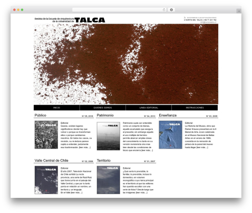 F8 Lite WordPress theme - revistatalca.cl