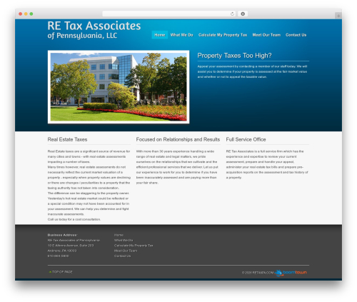 Genesis WordPress theme - retaxpa.com