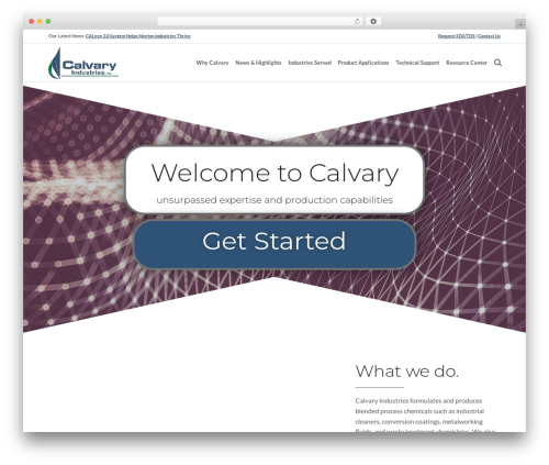 Hello Elementor WordPress theme design - calvaryindustries.com