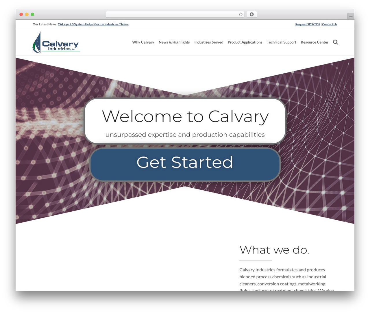Hello Elementor WordPress theme design - calvaryindustries.com