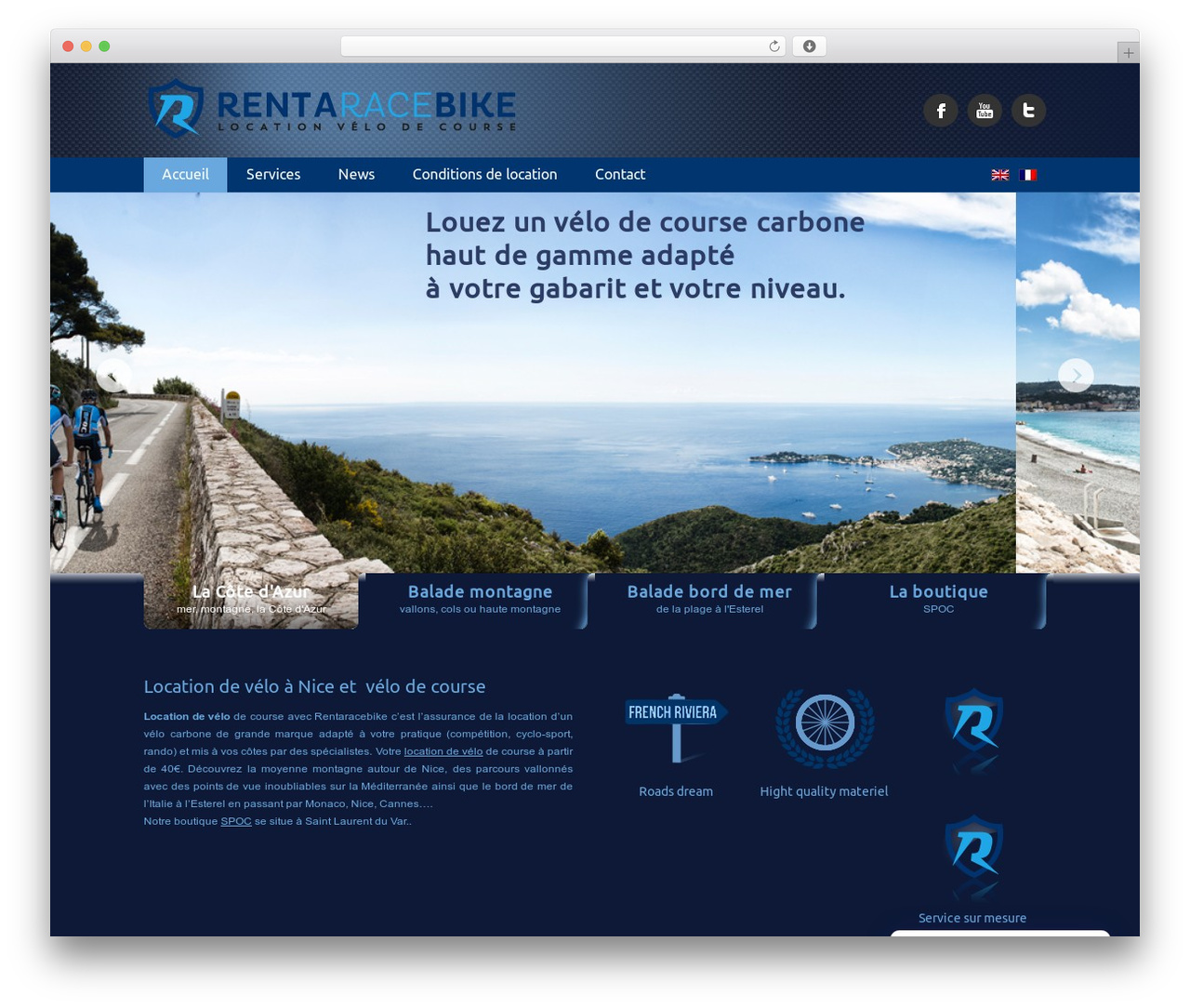 Impression WordPress theme - rentaracebike.com Impression WordPress theme - rentaracebike.com
