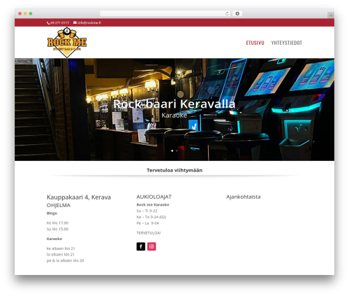 Theme WordPress Divi - rockme.fi