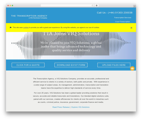 Ninja contact form WordPress plugin - thetranscriptionagency.com