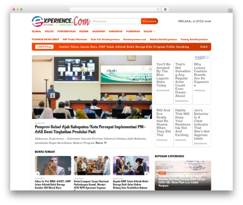 WordPress theme BloggingPro - sulselexperience.com