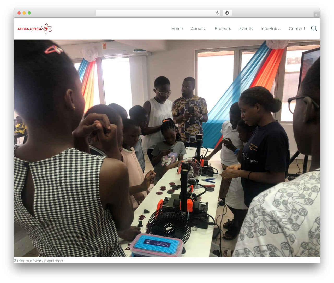 WordPress theme Paroti - africa4stem.org