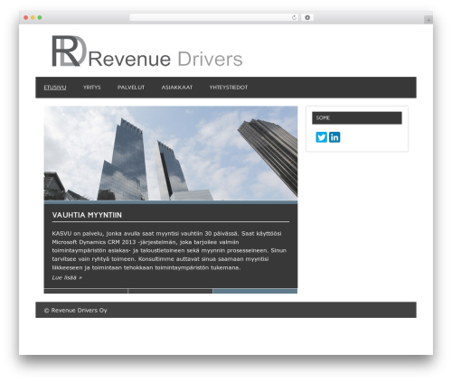 zeeDynamicPro WordPress theme - revenuedrivers.fi
