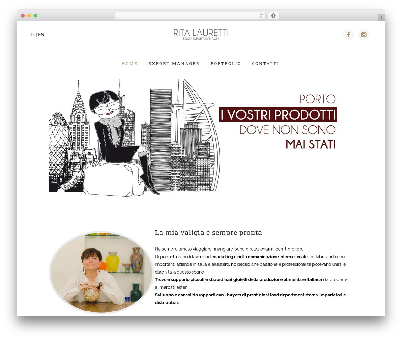 Bridge WordPress theme - ritalauretti.com