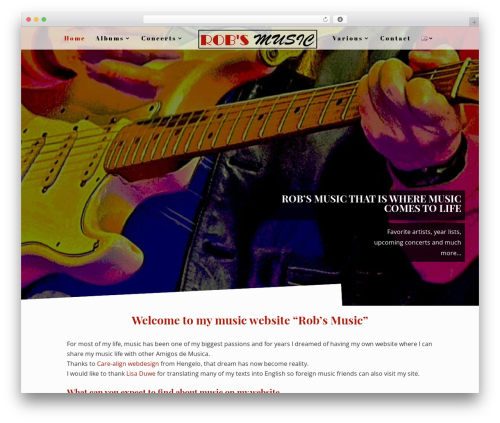 Child-Divi WordPress theme - robsmusic.nl
