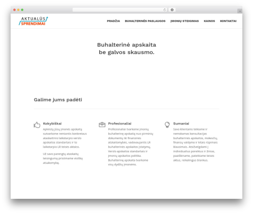 Divi WordPress theme - aktualus.lt