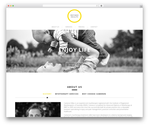 Max WordPress website theme - refinedhealth.com.au