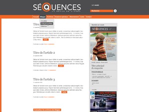 Revue Séquences theme WordPress by iXm?dia