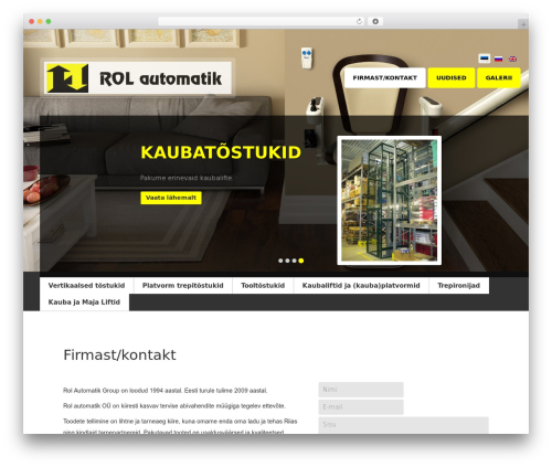 ROL-automatic theme WordPress - rol-lift.ee/et