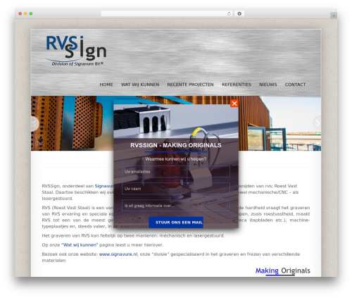 Smartbox WordPress theme - rvssign.nl