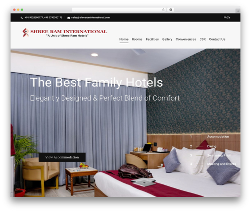 Tejal WordPress theme - shreeraminternational.com