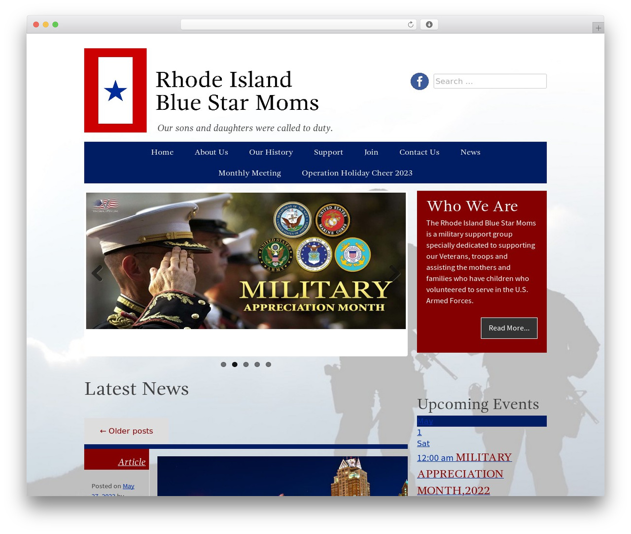 WordPress theme BSM Theme - ribluestarmoms.com