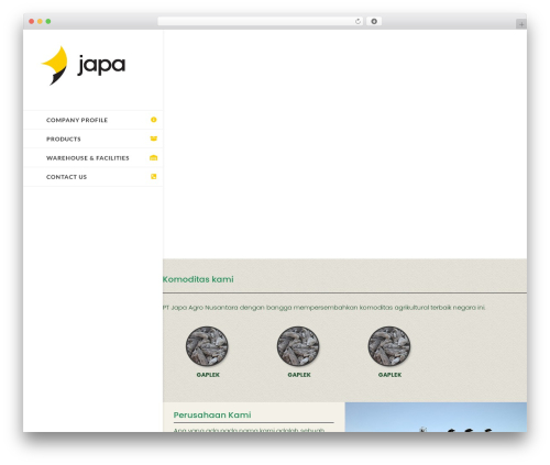 WordPress theme Divi - jp-agro.co.id