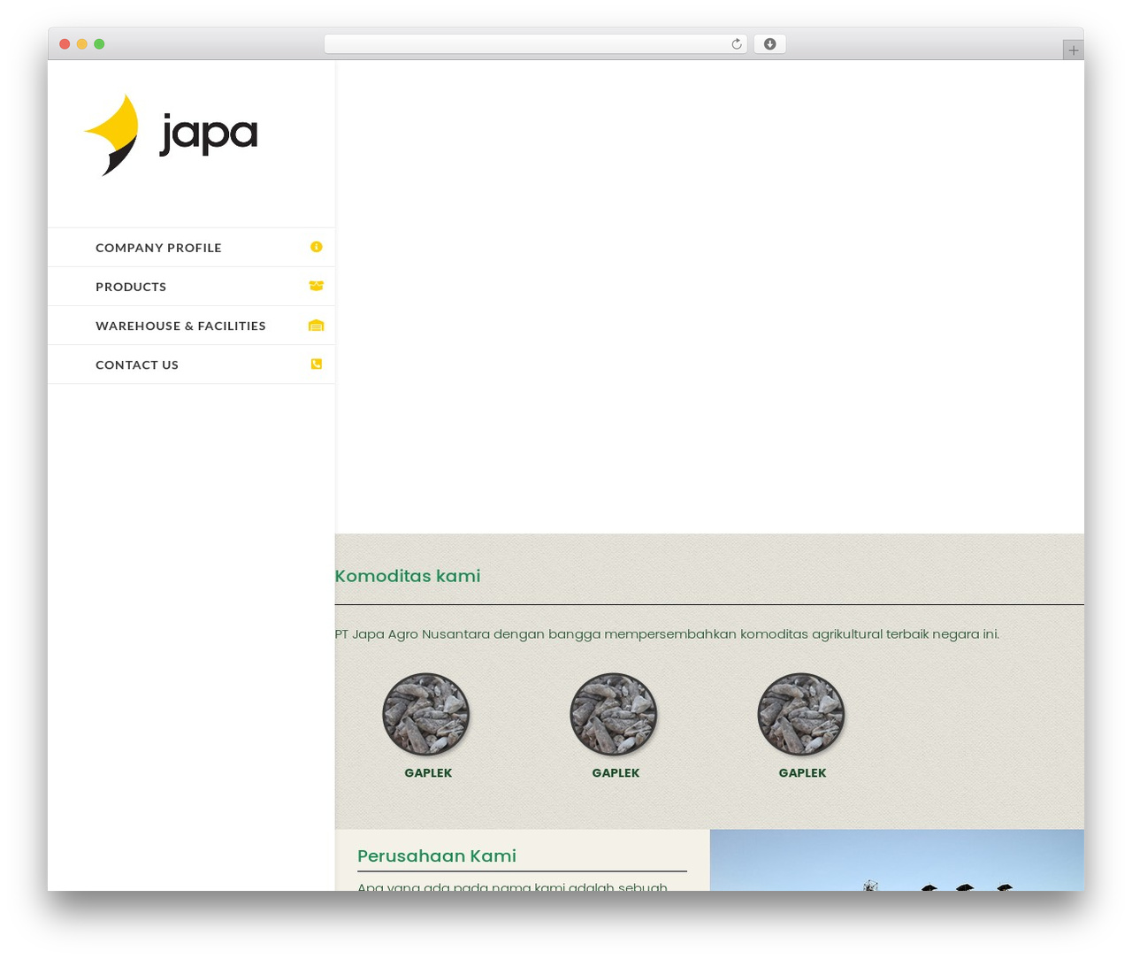 WordPress theme Divi - jp-agro.co.id