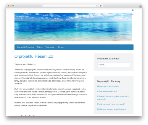 WordPress theme Presentation Lite - reseni.cz