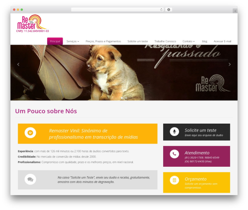 WordPress website theme Flat Theme - remastervinilevhs.com