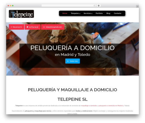 Cherry Framework theme WordPress - telepeine.es