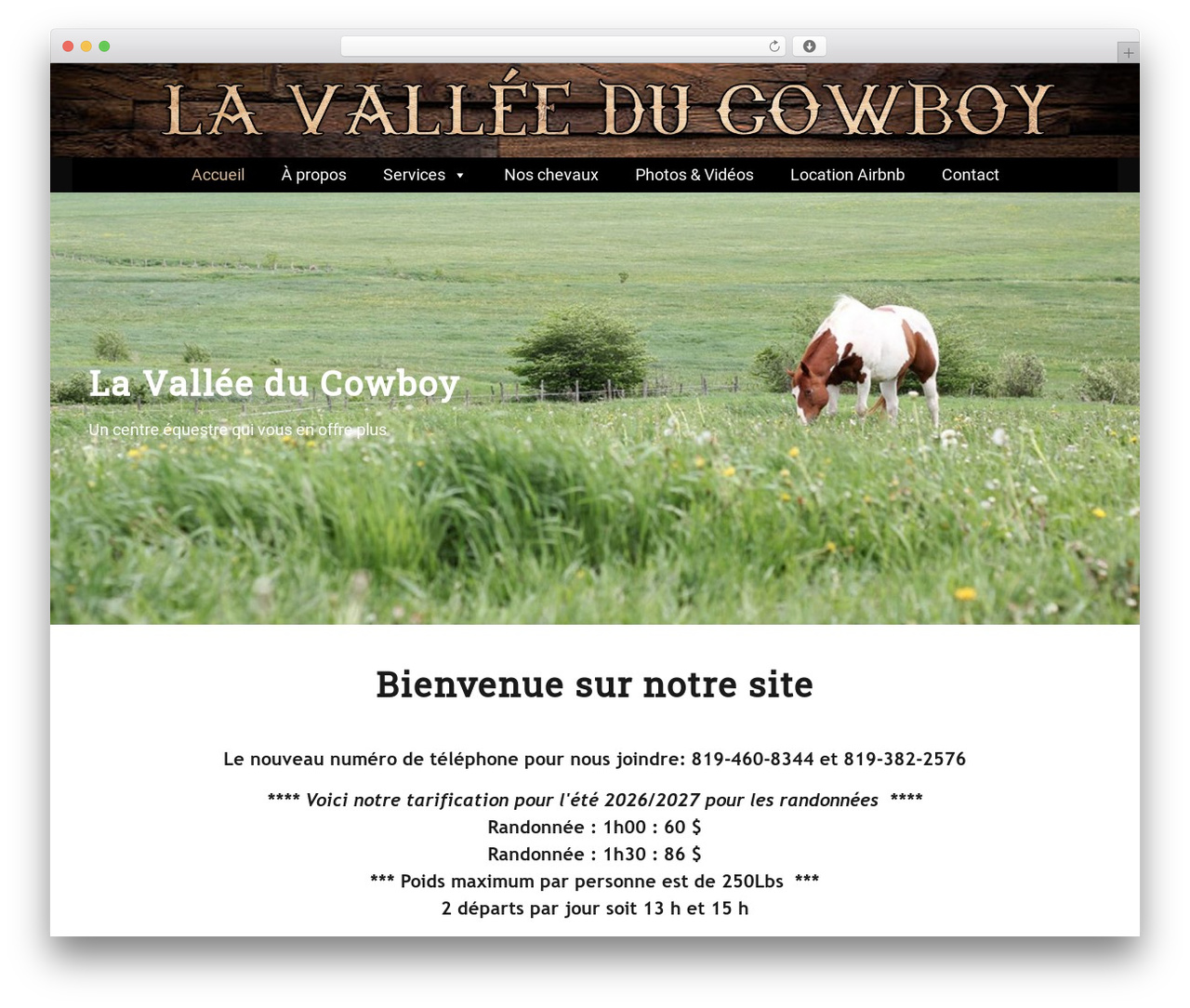 Decree theme WordPress - lavalleeducowboy.com