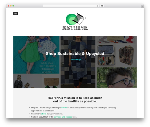Elegante best WordPress theme - rethinktailoring.com