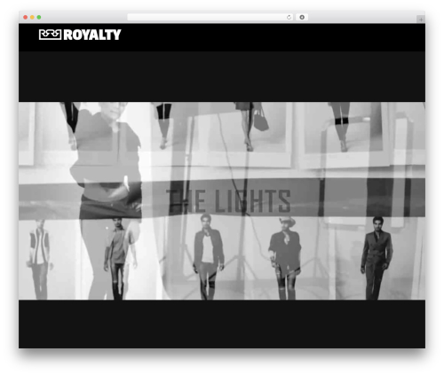 Fuji theme WordPress - royaltymusic.com