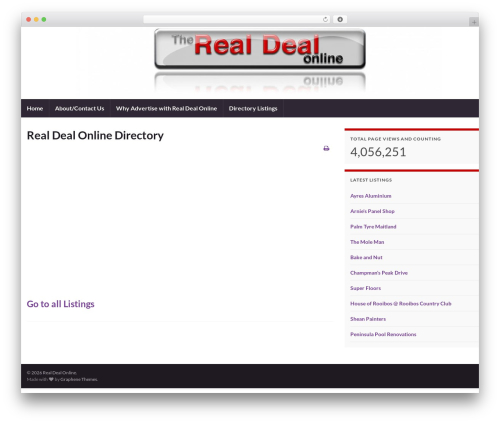 Graphene WordPress theme - realdealonline.co.za