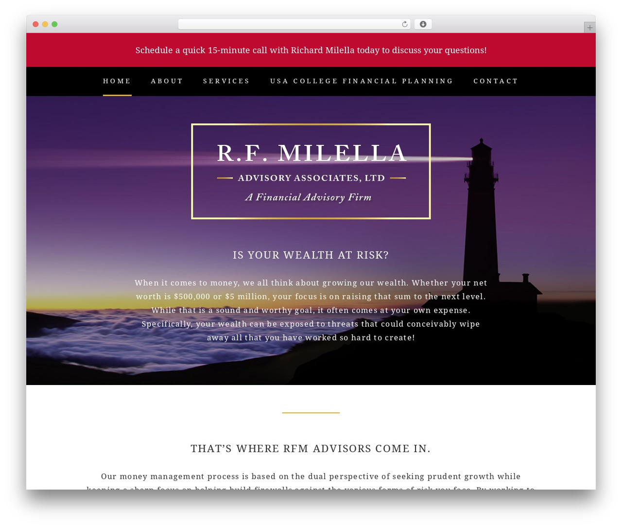Impact Bootstrap WordPress theme design - rfmadvisors.com Impact Bootstrap WordPress theme design - rfmadvisors.com