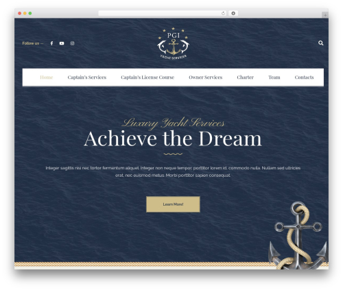 Lamaro WordPress theme - pgiyachtservices.com