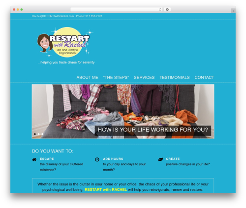 Purity WordPress theme design - restartwithrachel.com