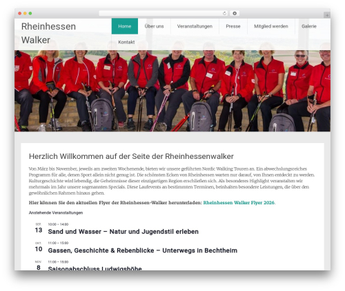Radiate WordPress theme - rheinhessen-walker.de