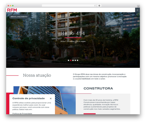 RFM WordPress website template - rfm.com.br
