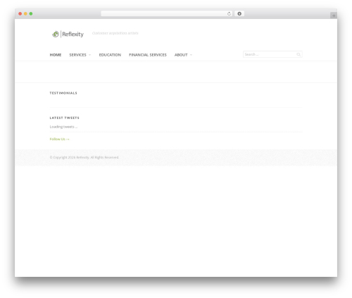 Switch top WordPress theme - reflexity.com