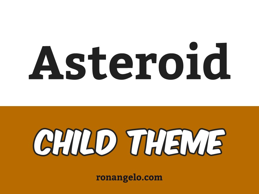 WordPress theme Asteroid Child