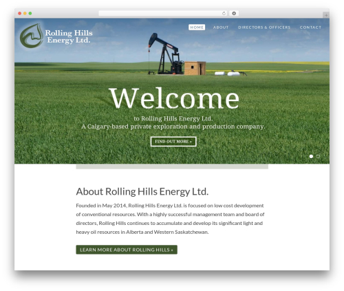 WordPress theme SimpleFolio - rhenergy.ca