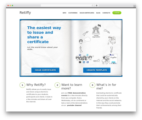 WordPress theme SmartStart WP - Responsive HTML5 Theme - retiffy.com