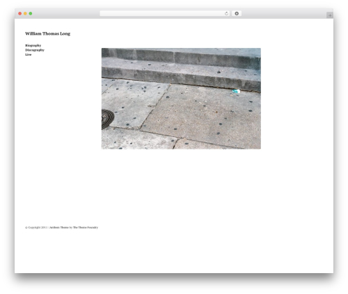ANTHEM WordPress theme - williamthomaslong.com