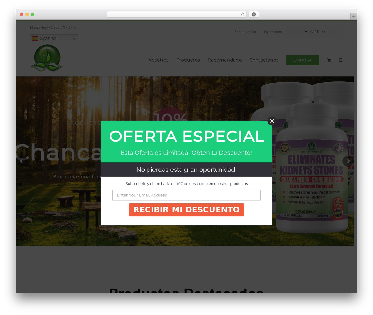 Avada WordPress theme - somosnatura.com