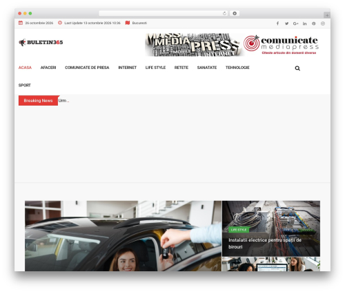 Best WordPress theme Barta - www.buletin365.ro