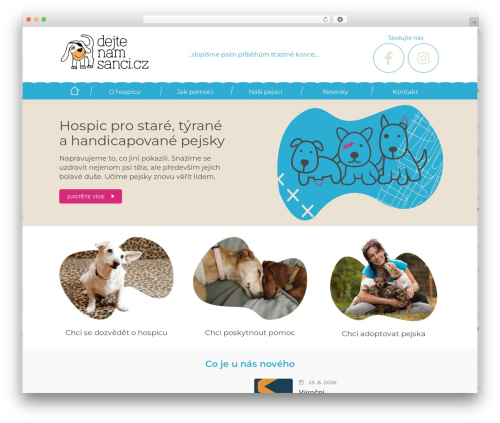 Best WordPress theme MD webdesign responsive theme - www.dejtenamsanci.cz