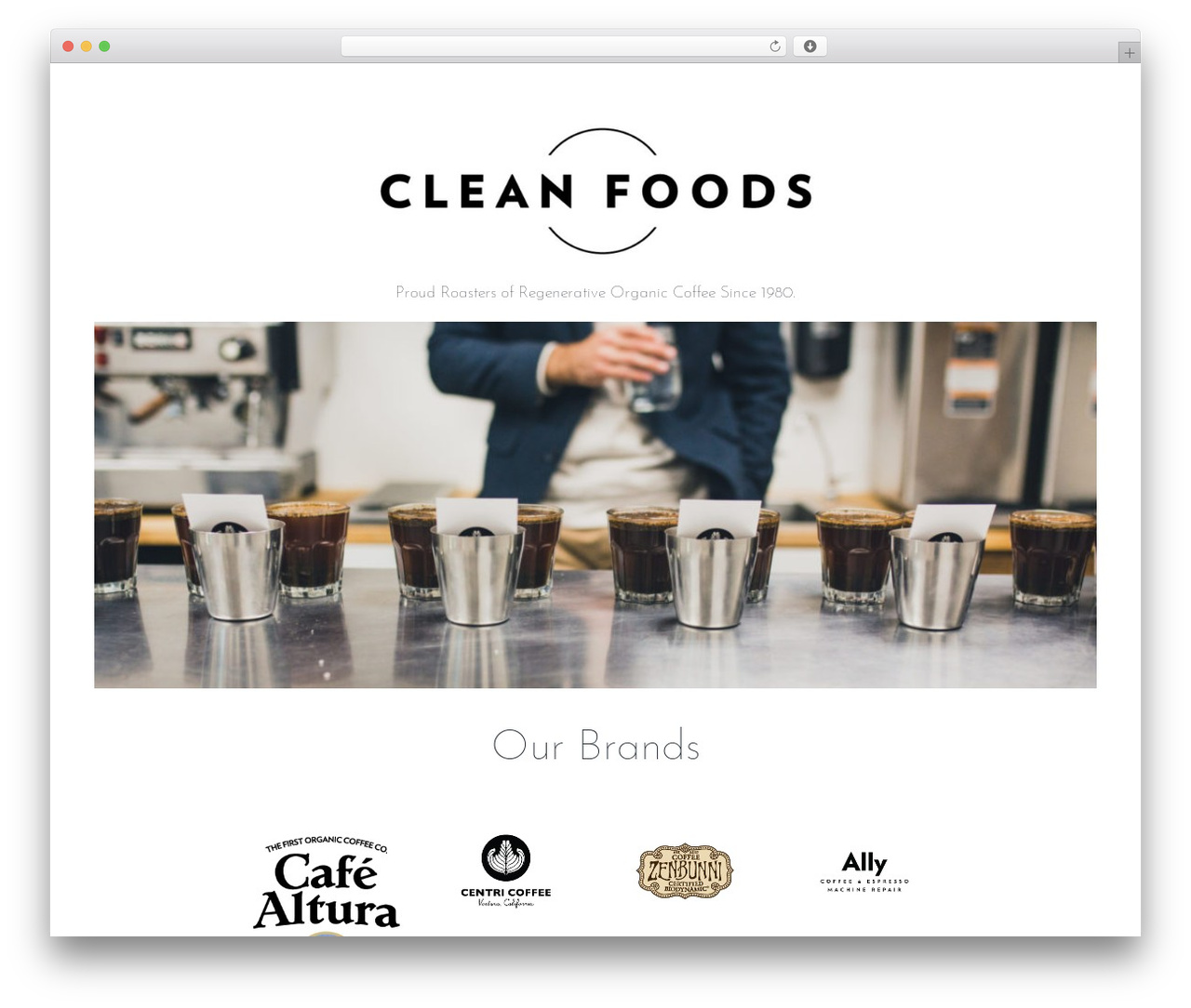 Meraki premium WordPress theme - cleanfoods.coffee