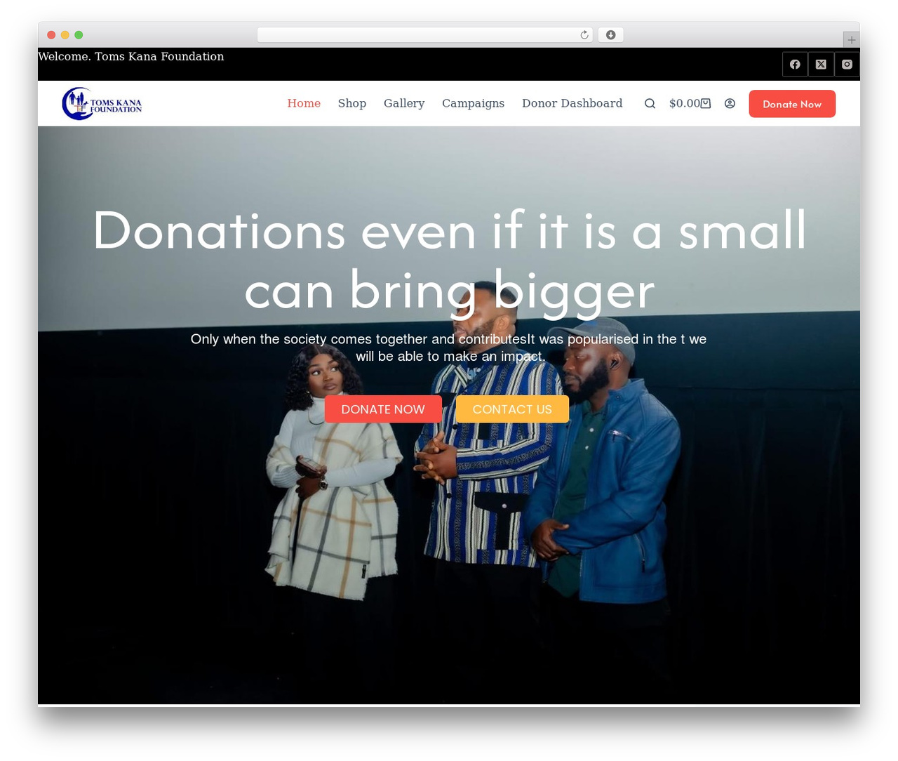 Blocksy premium WordPress theme - tomskanafoundation.com