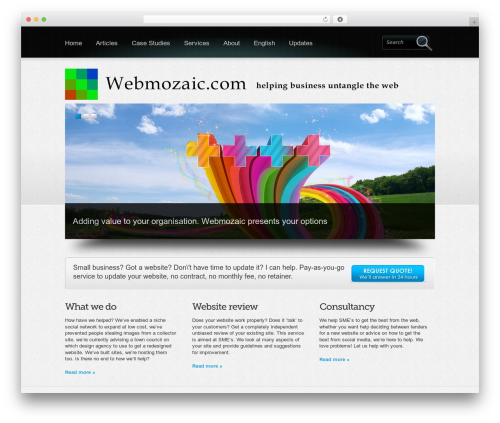 Boldy WordPress theme - webmozaic.com