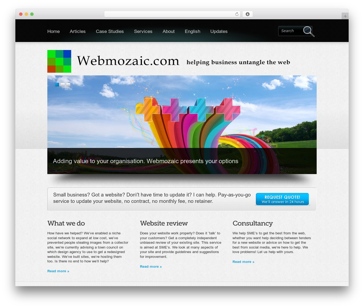 Boldy WordPress theme - webmozaic.com