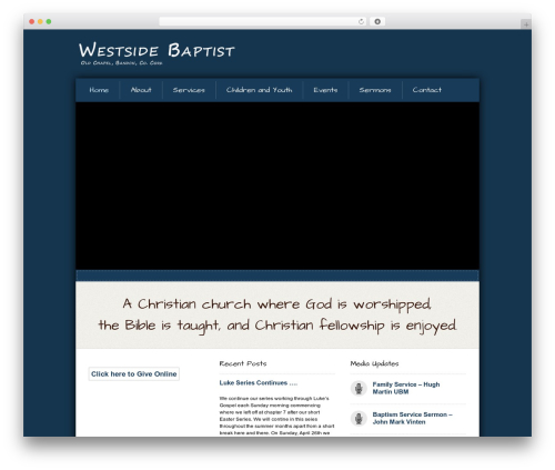 Born premium WordPress theme - westsidebaptist.ie