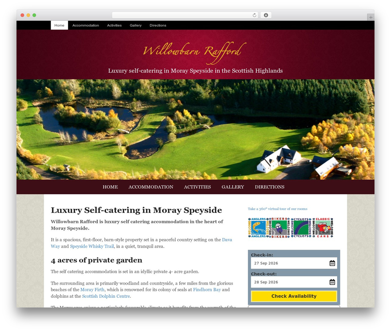 Canvas WordPress theme - willowbarnrafford.co.uk