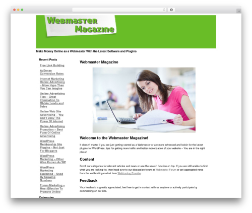 CTR Theme best WordPress magazine theme - webmastermagazine.co.uk