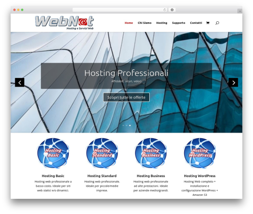 Divi WordPress theme design - webnet-hosting.com
