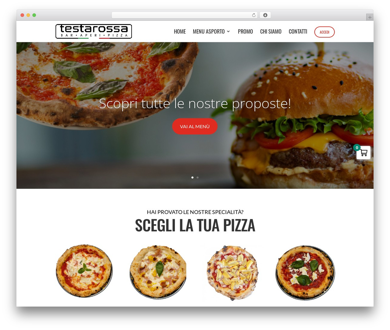 Divi WP theme - testarossapizzeria.it